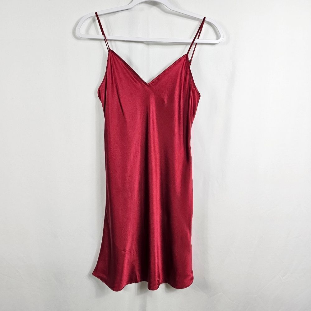 NK IMODE Dylan Urban Silk Chemise in Red - Size S
